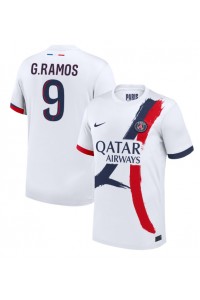 Paris Saint-Germain Goncalo Ramos #9 Fotballdrakt Borte Klær 2024-25 Korte ermer